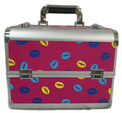 Manufacturer's Ready-Made Wholesale and Retail Professional Makeup Box, Beauty and Manicure Box, Double-Layer Large-Capacity Portable Makeup Box