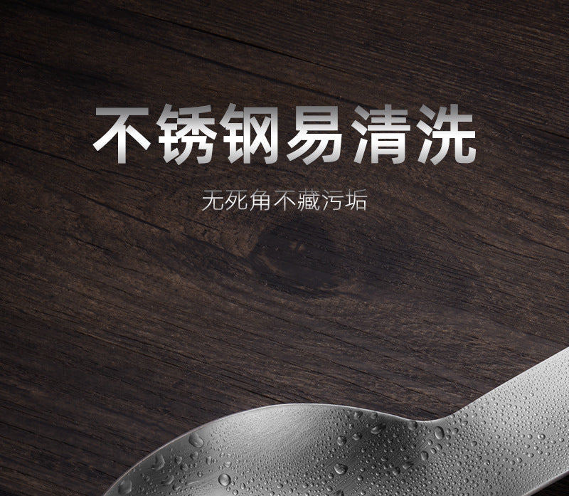 Stainless Steel Hot Pot Tray Spoon Kitchen Soup Spoon Pad Rack Holer Colander Hotel Self-service Rice Spoon Shelving Tray Storage Tray