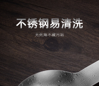 Stainless Steel Hot Pot Tray Spoon Kitchen Soup Spoon Pad Rack Holer Colander Hotel Self-service Rice Spoon Shelving Tray Storage Tray