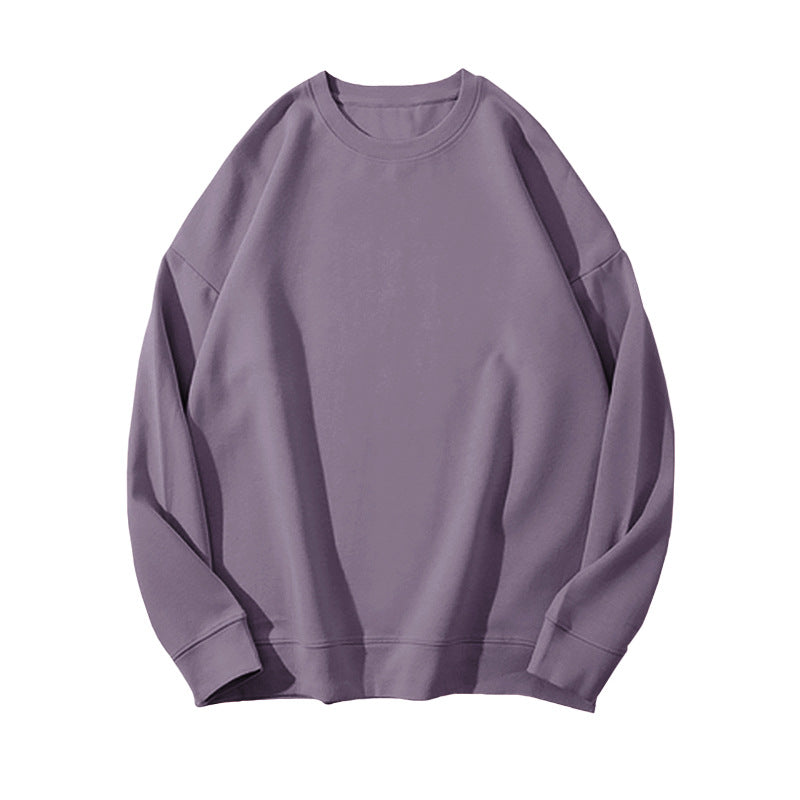 Solid Color Velvet Sweatshirt for Women in Autumn and Winter Korean Style Loose Casual Top T-Shirt Female Student Couple Outwear Bottoming Shirt