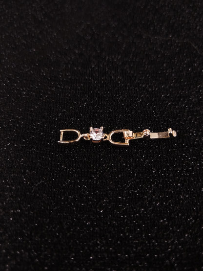 Joker bracelet necklace extended chain plated real platinum zircon 3cm lengthened first jewelry button accessories factory outlet