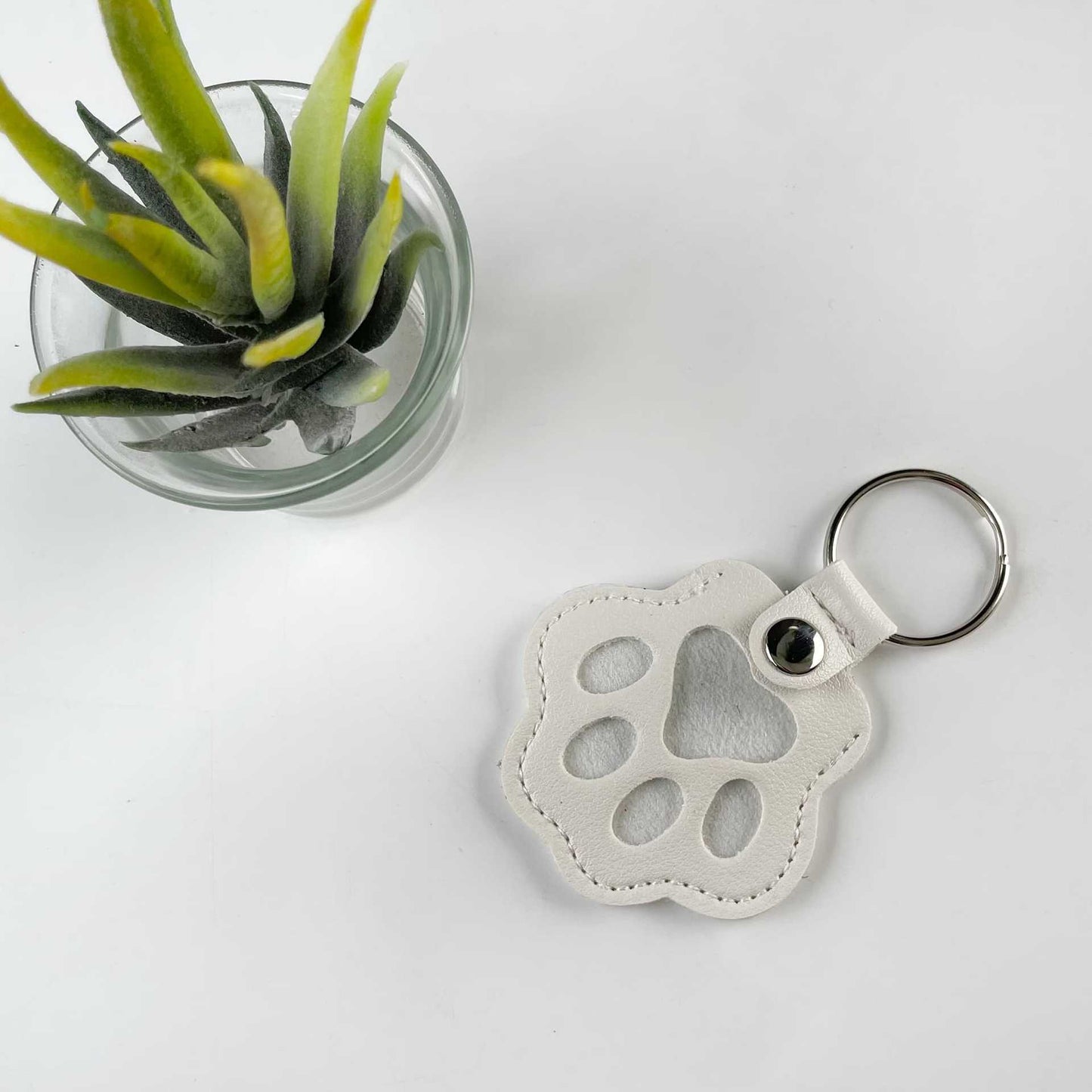 New Pet Hair Storage Bag, Dog Paw Keychain Pendant, Cat and Dog Hair Storage Keychain