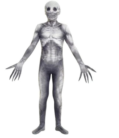 Halloween clothes spoof skeleton jumpsuit cosplay skeleton horror toy game parent party costume