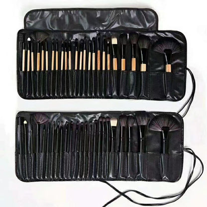 Low-Priced 24-Piece Makeup Brush Set, Animal Hair Portable Beauty Tools
