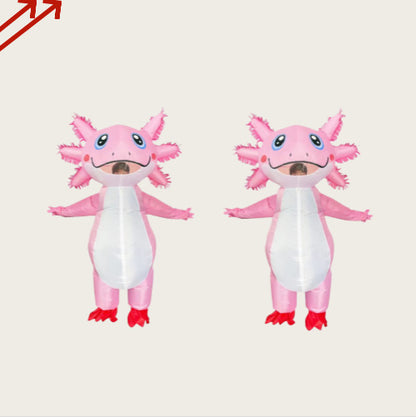 Cross-Border Supply Holiday Party Anime Axolotl Doll New Halloween Costume Axolotl Inflatable Suit