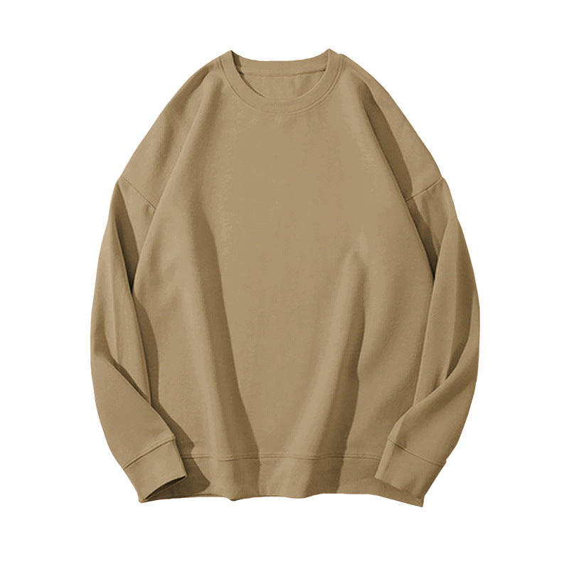 Solid Color Velvet Sweatshirt for Women in Autumn and Winter Korean Style Loose Casual Top T-Shirt Female Student Couple Outwear Bottoming Shirt