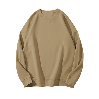 Solid Color Velvet Sweatshirt for Women in Autumn and Winter Korean Style Loose Casual Top T-Shirt Female Student Couple Outwear Bottoming Shirt
