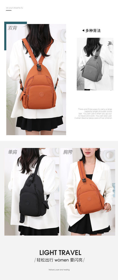 Fashion Chest Bag Backpack Fashion Trend 2024 New Women's Chest Bag Casual Anti-splashing Bag Multifunctional Chest Bag