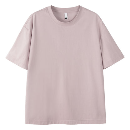 Dan Baoni | Summer Cool Sense Sunscreen Solid Color Advanced Sense Ice Silk Men's T-Shirt Loose Round Neck Shoulder Short Sleeve Customization