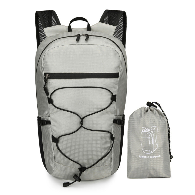 Cross-Border Outdoor Folding Backpack Waterproof Mountaineering Bag Backpack Folding Bag Outdoor Large Capacity Travel Backpack