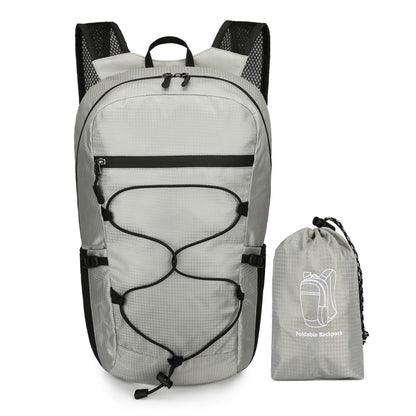Cross-Border Outdoor Folding Backpack Waterproof Mountaineering Bag Backpack Folding Bag Outdoor Large Capacity Travel Backpack