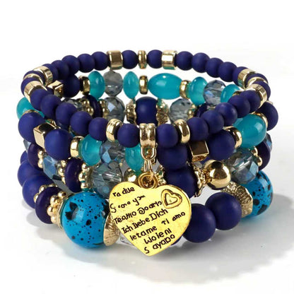European and American Cross-Border Hot-Selling New Bohemian Bracelets Creative Tassel Multi-Layer Beaded Bracelets Fashion Jewelry