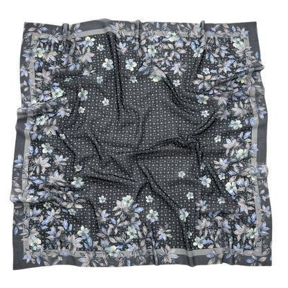 Cross-Border New Product Voile Print 110 Square Scarf Classic Lace Scarf Turban Malaysian Shawl