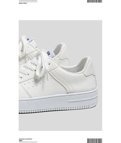 White Shoes Men's Summer Breathable Youth Casual All-match Men's Shoes 2024 New Student Pure White Sports Shoes