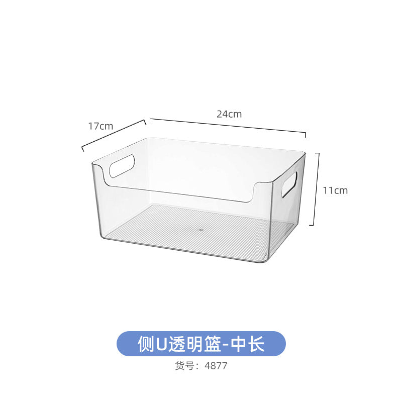 Mirror cabinet acrylic sundries stationery pencil storage box finishing box narrow strip storage transparent note hand account