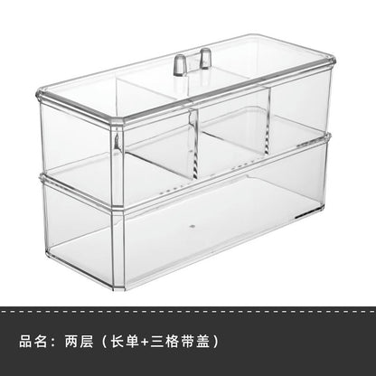 Makeup Cotton Storage Box Beauty Egg Cotton Swab Powder Puff Makeup Remover Cotton Desktop Storage with Lid Bar Storage Transparent Organization