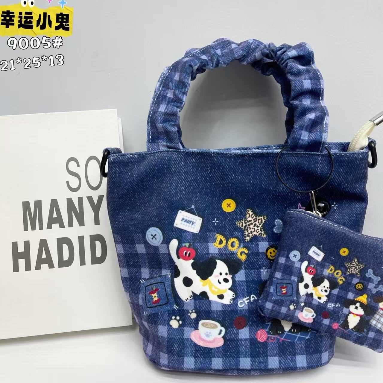 In-Stock New Small Cloth Bag Ins Cute Cartoon Women's Summer Cloth Bag Handbag Casual Tote Bag Upgrade