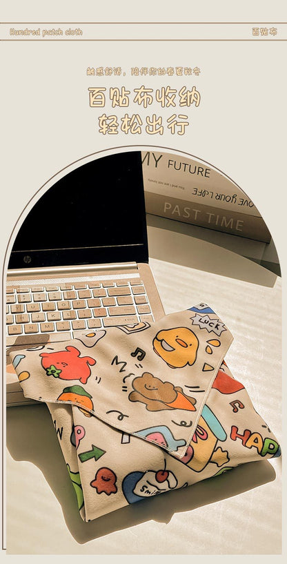 P person makeup bag hundred patch cloth camera liner wrapping machine magic cloth photography lens storage folding cloth self-adhesive cloth
