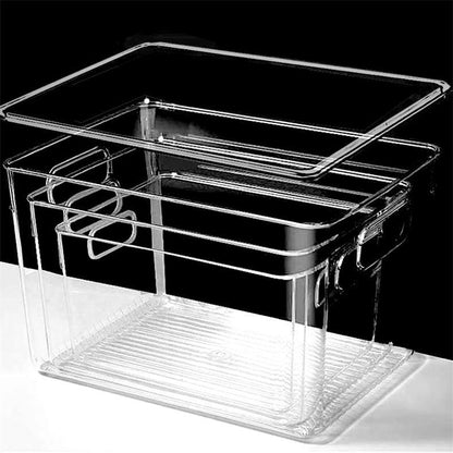 Storage box with lid storage box transparent acrylic kitchen cosmetics sundries station snacks toys clothes books
