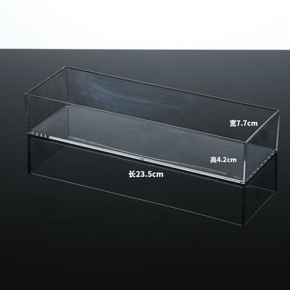 Desktop Storage Box Drawer Built-in Partition Transparent Acrylic Narrow Long Rectangular Cosmetic Workstation Kitchen