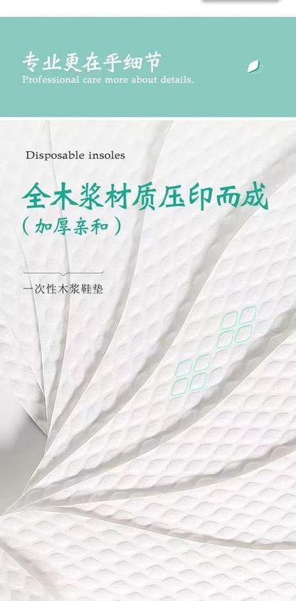 Disposable insole women's sweat-absorbent breathable deodorant non-slip thin barefoot artifact single-layer shoes deodorant comfort