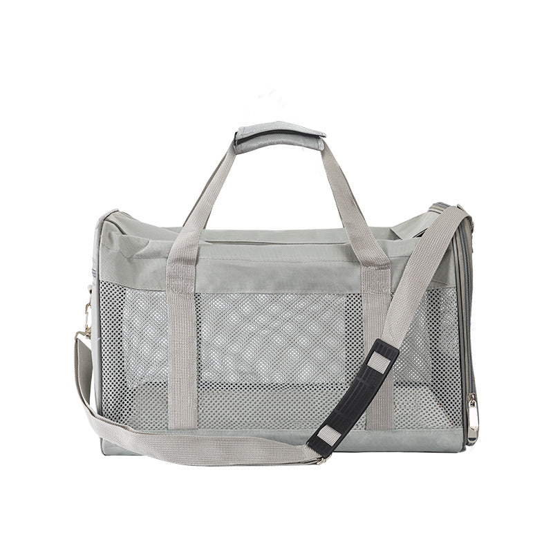 Cross-Border Pet Carrier Bag, Portable Small Dog Carrier, Pet Tote Bag, Mesh Breathable Large Capacity Cross-Body Cat Bag