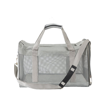 Cross-Border Pet Carrier Bag, Portable Small Dog Carrier, Pet Tote Bag, Mesh Breathable Large Capacity Cross-Body Cat Bag