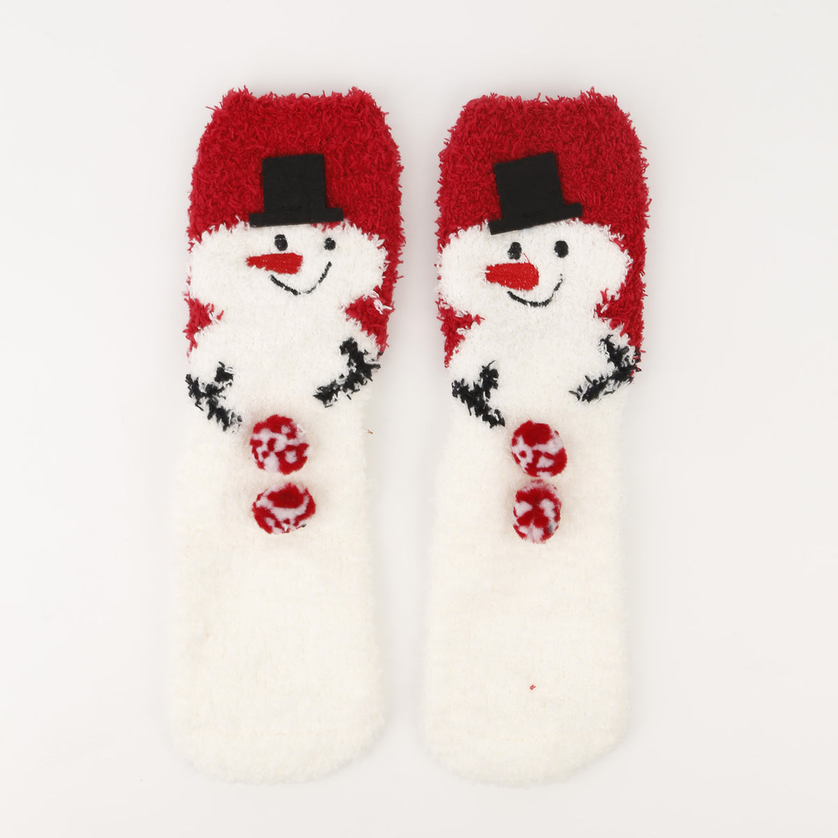 Christmas socks women's Christmas tree socks winter thick warm coral fleece sleep socks cartoon elk snowman