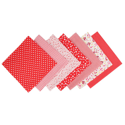 7 Color Patchwork Cloth Group Plain Flower Cloth Broken Plaid Dot DIY Cotton Small Fresh Plant Printing Cloth
