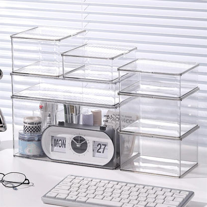 Makeup Cotton Swab Storage Box Makeup Remover Cotton Toothpick Line Acrylic Box Desktop Beauty Egg Cosmetics Storage Box