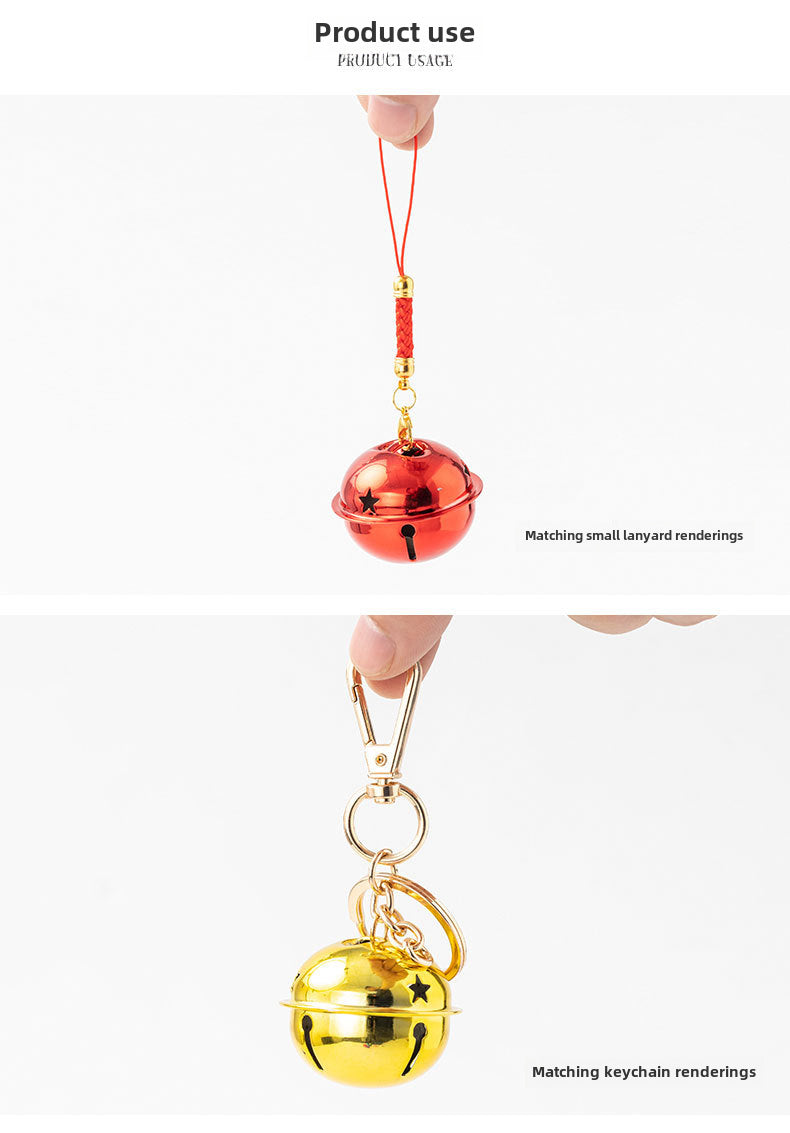 DIY handmade pendant material 4CM cm Christmas colorful cartoon pet bell large gift activity accessories