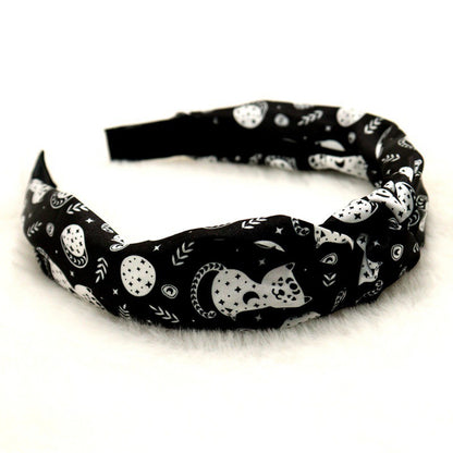 Cross-border wholesale Amazon Halloween pumpkin knotted hairband high cranial top headband hairpin high sense hair cave hair accessories