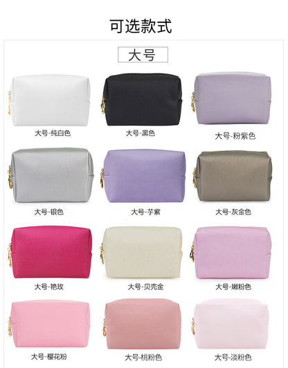 Cross-Border Popular Dopamine Makeup Bag, Portable Travel Toiletry Storage Bag, Clutch Bag, Waterproof Makeup Storage Bag