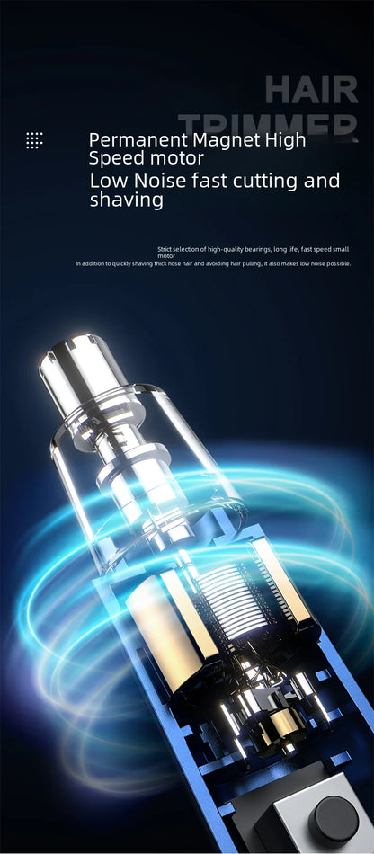 2021 New Model Men's Nose Hair Trimmer Mini Shaver for Trimming Nose Hair, Sideburns, and Ear Hair Dual-Head Trimmer