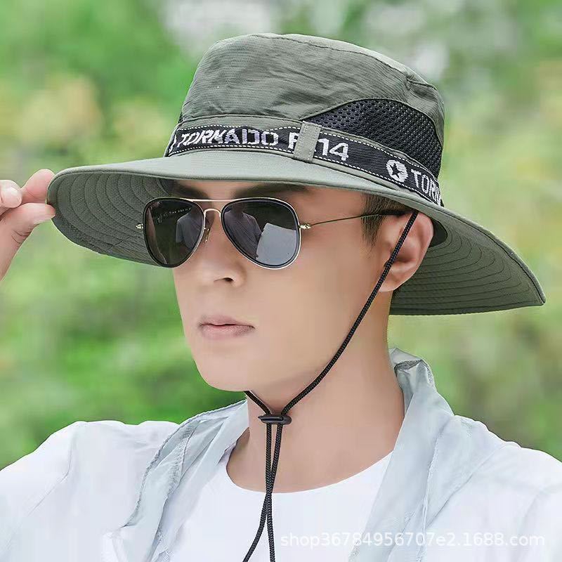 Fishing hat men's sun protection sun hat mountaineering hat men's summer UV protection sun hat summer fisherman hat