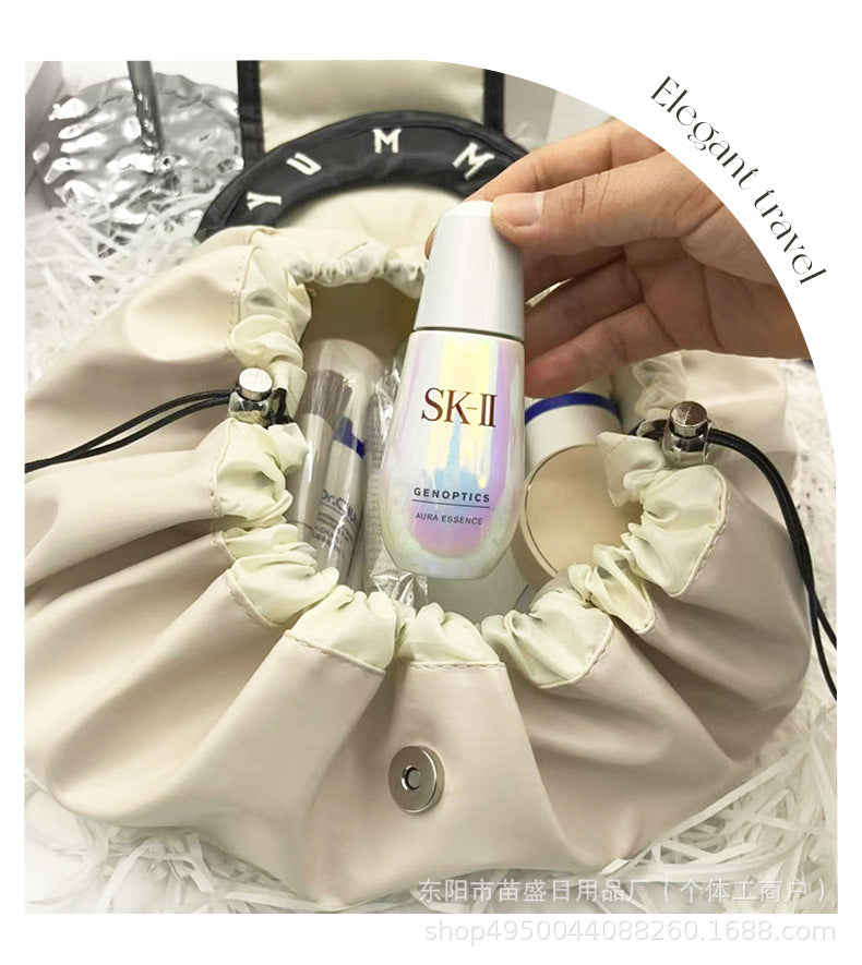 Lazy Person's Makeup Bag, Travel Large-Capacity Portable Storage Bag, Drawstring Pouch, Makeup Storage