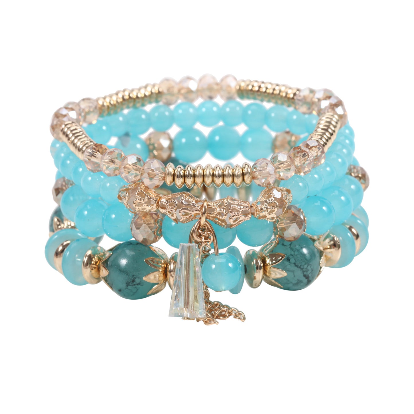 European and American Cross-Border Hot-Selling New Bohemian Bracelets Creative Tassel Multi-Layer Beaded Bracelets Fashion Jewelry