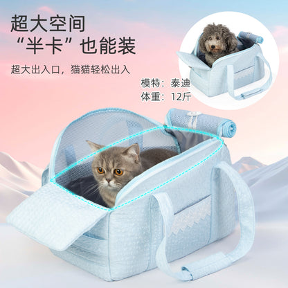 Lace Cat Bag Cat Bag Small Dog Pet Bag Breathable Dog Bag Portable Cat Bag Shoulder Pet Backpack