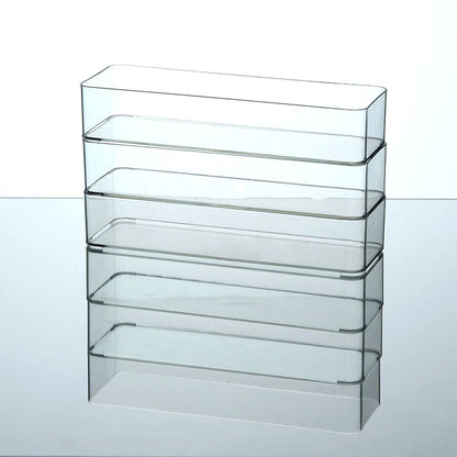 Simple Storage Box Transparent Acrylic Narrow Long Rectangular Mirror Cabinet Cosmetic Stationery Pen Kitchen Chopsticks Box