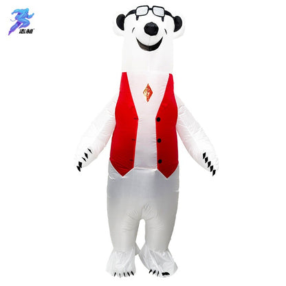 Cross-Border Hot Selling Christmas Tree Inflatable Suit Props Adult Christmas Tree Cosplay Holiday Costumes