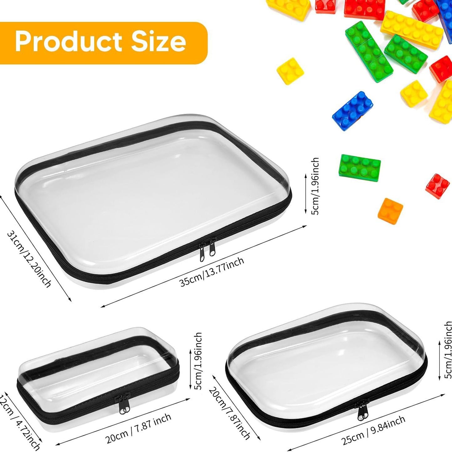Cross-Border Popular Pet Box Travel Storage Bag Digital Stationery Toiletry Makeup Bag Small Transparent Box Portable