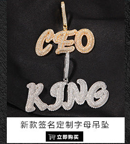 European and American New Products Copper Material Enamel Men's Avatar Personalized Hip-Hop Pendant Necklace Trendy Accessories Jewelry Wholesale
