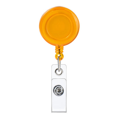 Transparent Easy Pull Buckle Doctor Nurse Breast Card Certificate Card Case Anti-loss Clip Buckle Meal Card Work Card Transparent Color Retractable Buckle