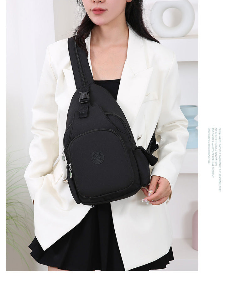 Fashion Chest Bag Backpack Fashion Trend 2024 New Women's Chest Bag Casual Anti-splashing Bag Multifunctional Chest Bag