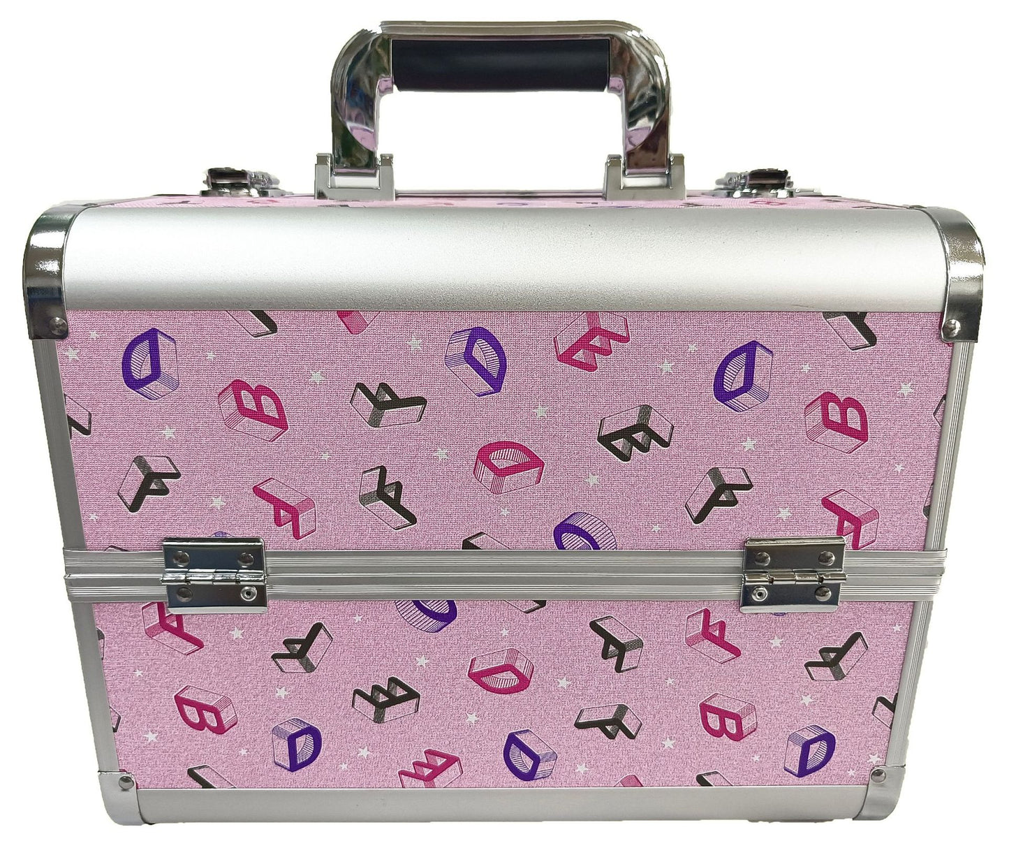 Manufacturer's Ready-Made Wholesale and Retail Professional Makeup Box, Beauty and Manicure Box, Double-Layer Large-Capacity Portable Makeup Box