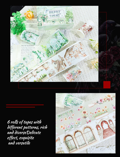 Foreign Trade Cross-Border Hot-Selling Halloween and Christmas Planner Materials DIY Decoration No-Cut Die-Cut Pet Planner Tape