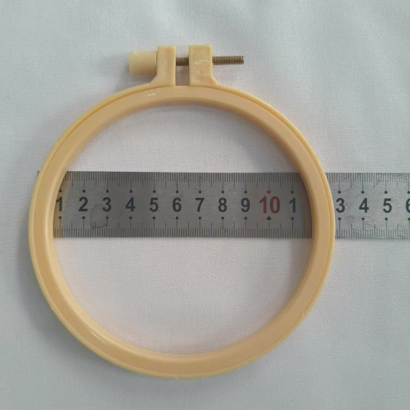 DIY embroidery ring ornaments plastic embroidery inner ring adjustable embroidery cross embroidery imitation bamboo imitation wood embroidery manufacturers wholesale