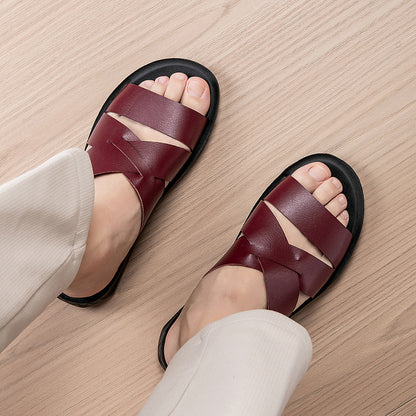 Men's New Style Summer Fashion Soft-Soled Non-Slip Sandals, Cross-Border Large Size Slippers, Wear-Resistant, European Sizes 39-47