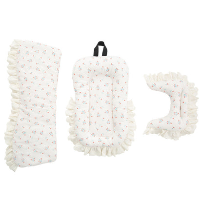 Fashionable Pet Stroller Edge Pad, Anti-Dirt Cover, Pillow, Cute Three-Piece Set, Universal for Cats and Dogs, Detachable and Washable, Wholesale