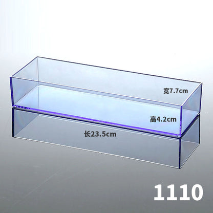 Enlarge 40cm Long Transparent Box Narrow Long Square Storage Box 15cm Wide Water-tight Drawer Finishing